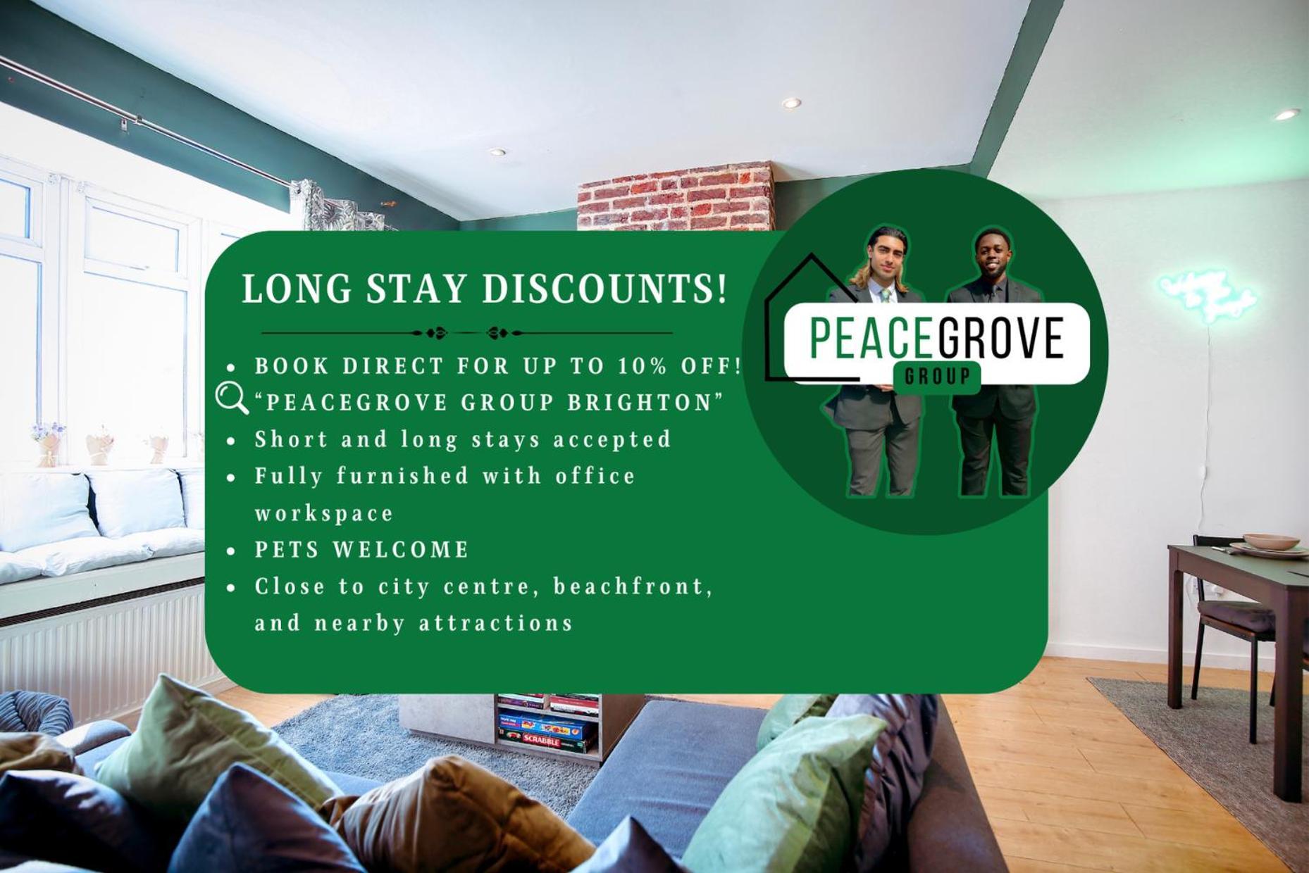Three Bedroom House By Peacegrove Homes Short Lets & Serviced Accommodation Brighton With Free Wifi & Pet Friendly Luaran gambar